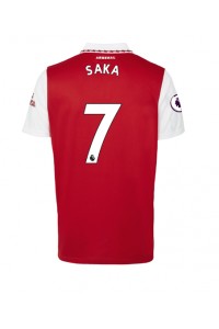 Arsenal Bukayo Saka #7 Voetbaltruitje Thuis tenue 2022-23 Korte Mouw